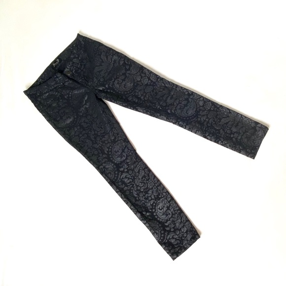 Seven7 Black Waxed Skinny Jeans - Picture 2 of 7